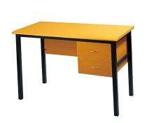 Computer Office Tables Yellow Wooden and Iron_0