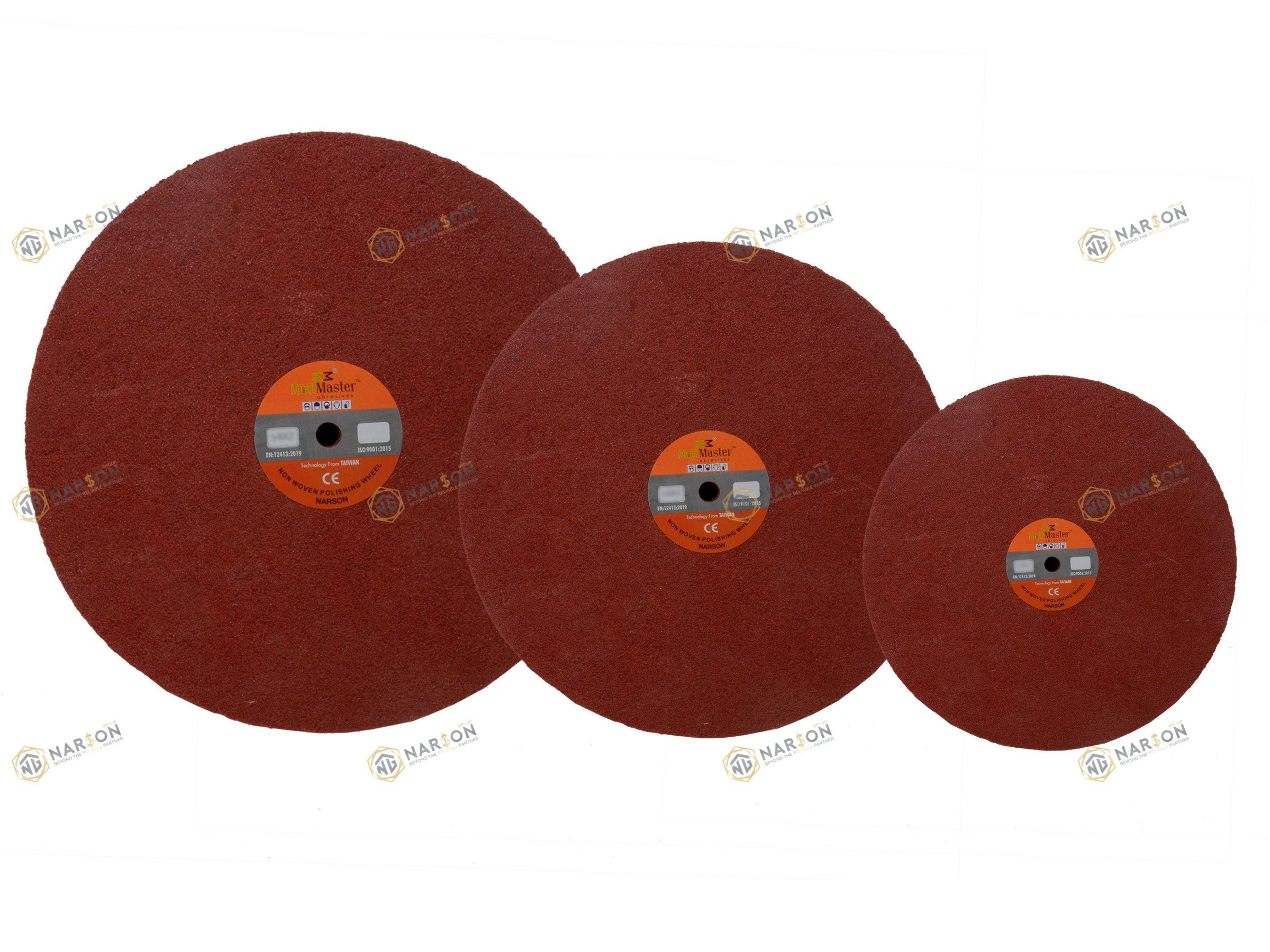 Matt Master 8 x 2 U8 (200x50 mm) Buffing Wheels 16 mm Aluminium Oxide/SiliconCarbide U00 - U10_1