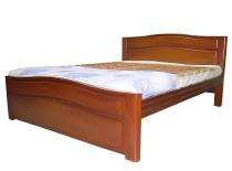 Solid Wood Modern Queen Size Bed 54 x 75 inch Brown_0