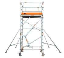 MSAFE 5.5 m Roller Mounted Stairway Scaffolding Tower 1.35 x 1.8 m 200 kg_0