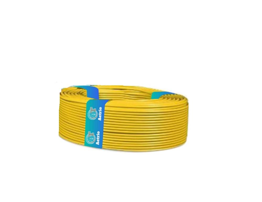 Aetrio 4 sqmm FR PVC Electric Wire Yellow 90 m_1