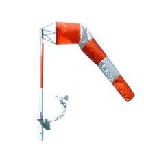 Wind Sock Polyester and Mild Steel 2 x 8 ft Orange and White_0