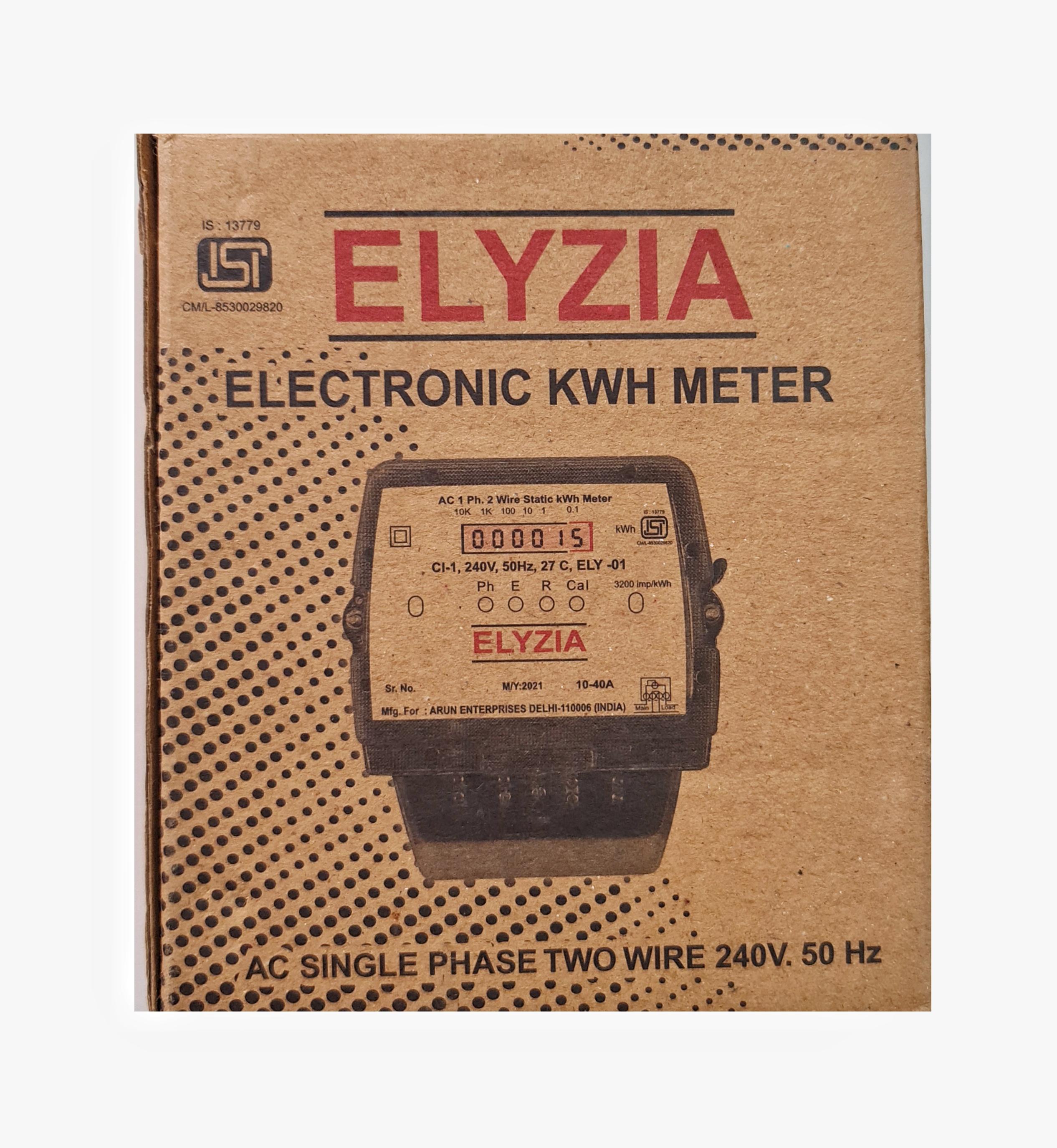 Elyzia 10 - 40 A Single Phase Counter Energy Meters_2