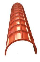 Sri Venkateswara Mild Steel Round Column Shutter 500 x 50 mm_0