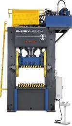 Energy Mission 30 - 60 ton Power Operated 450 mm H Frame Hydraulic Press 50 x 100 mm_0