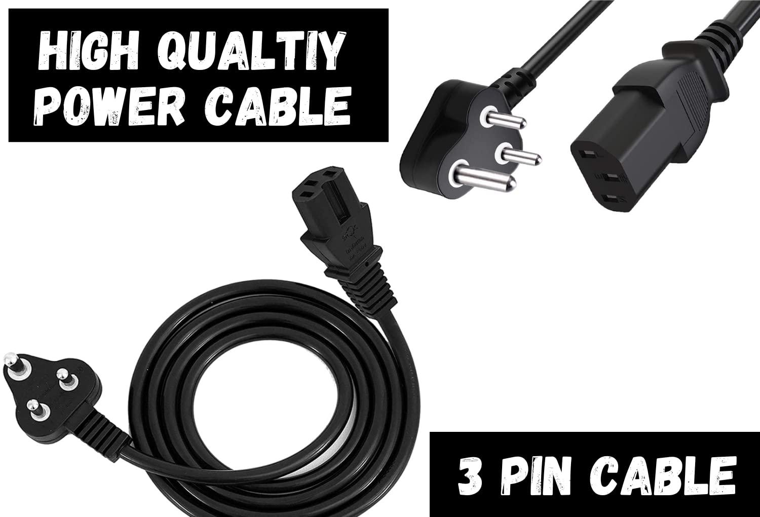 Aetrio 3 Pin Laptop Power Cable 1 - 2.5 m 3.5 A_4