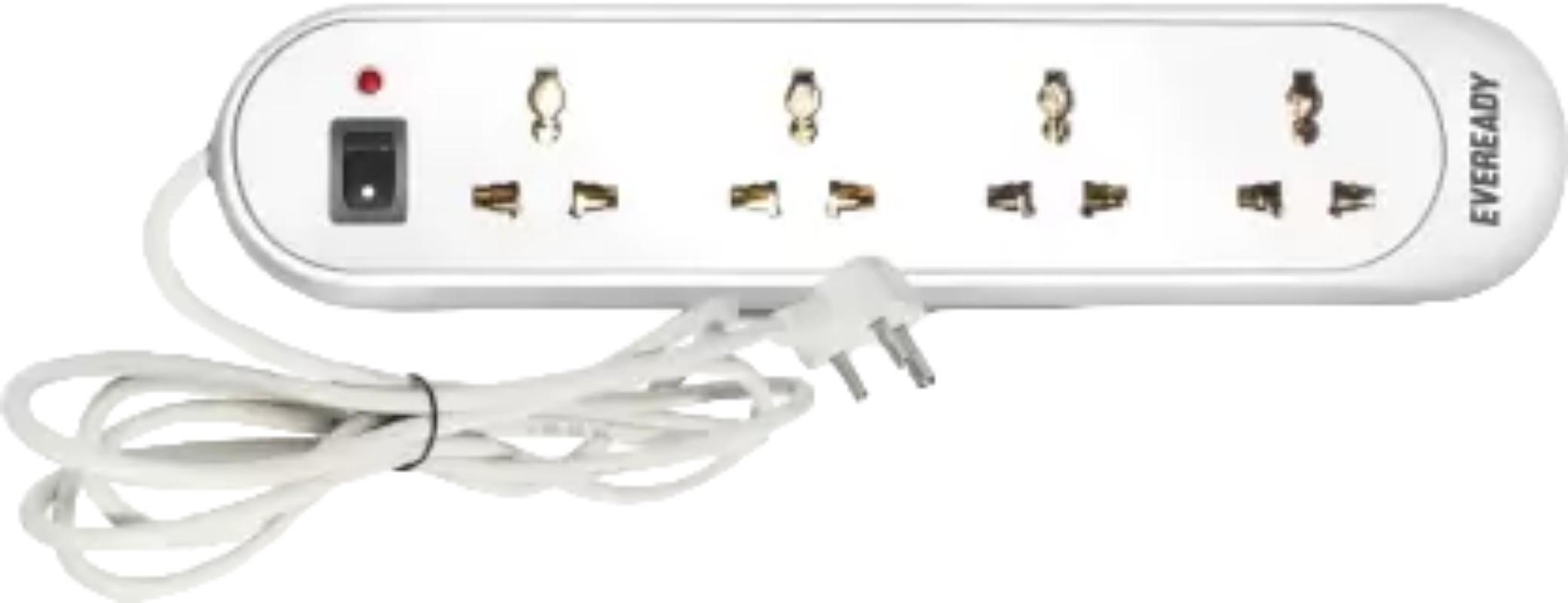Buy EVEREADY Strip 4 Socket 3 Pin 2.5 m Extension Board online at best