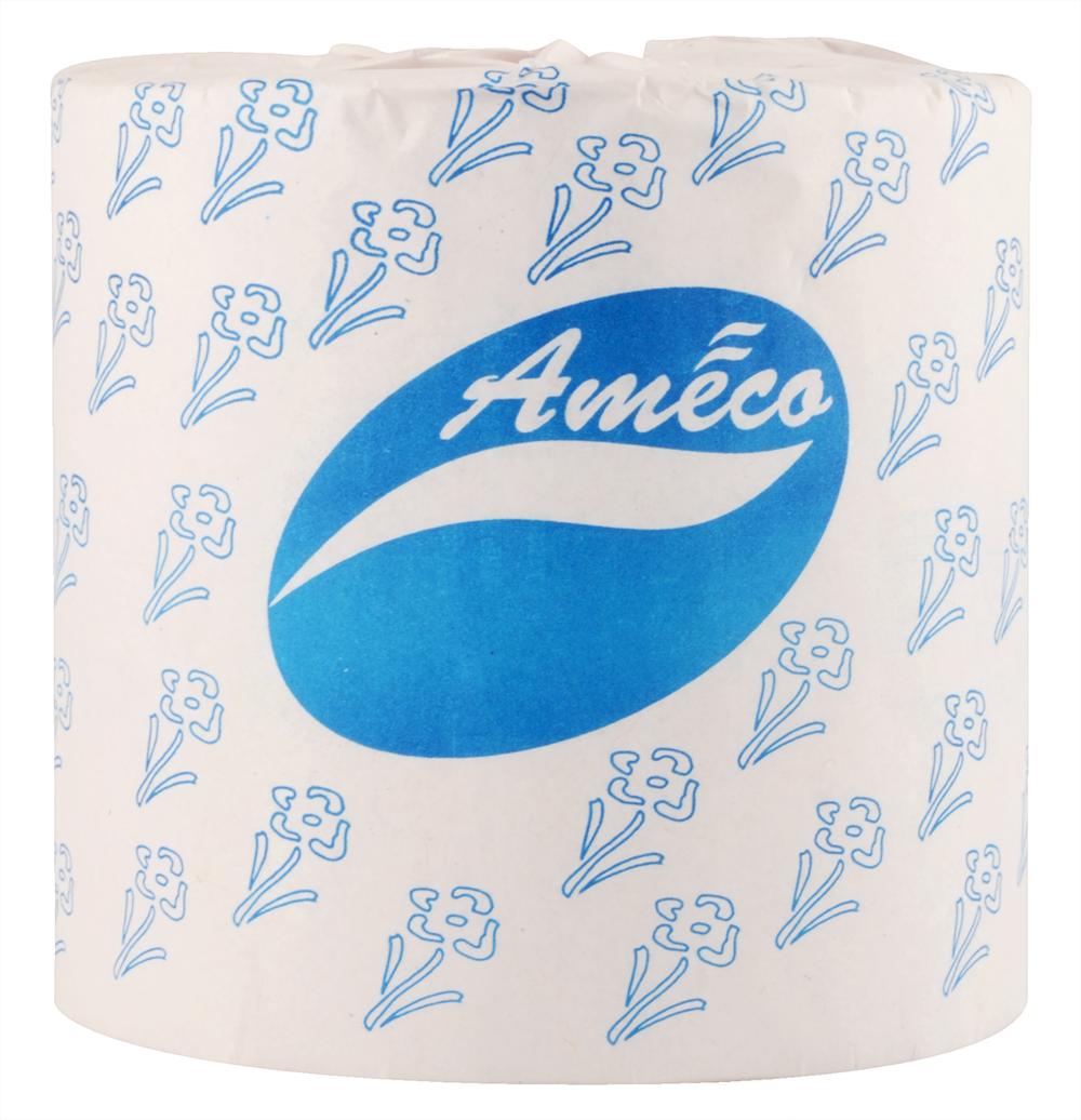 Ameco Toilet Roll Tissue Paper Box Plain 9.5 x 11 cm White_1