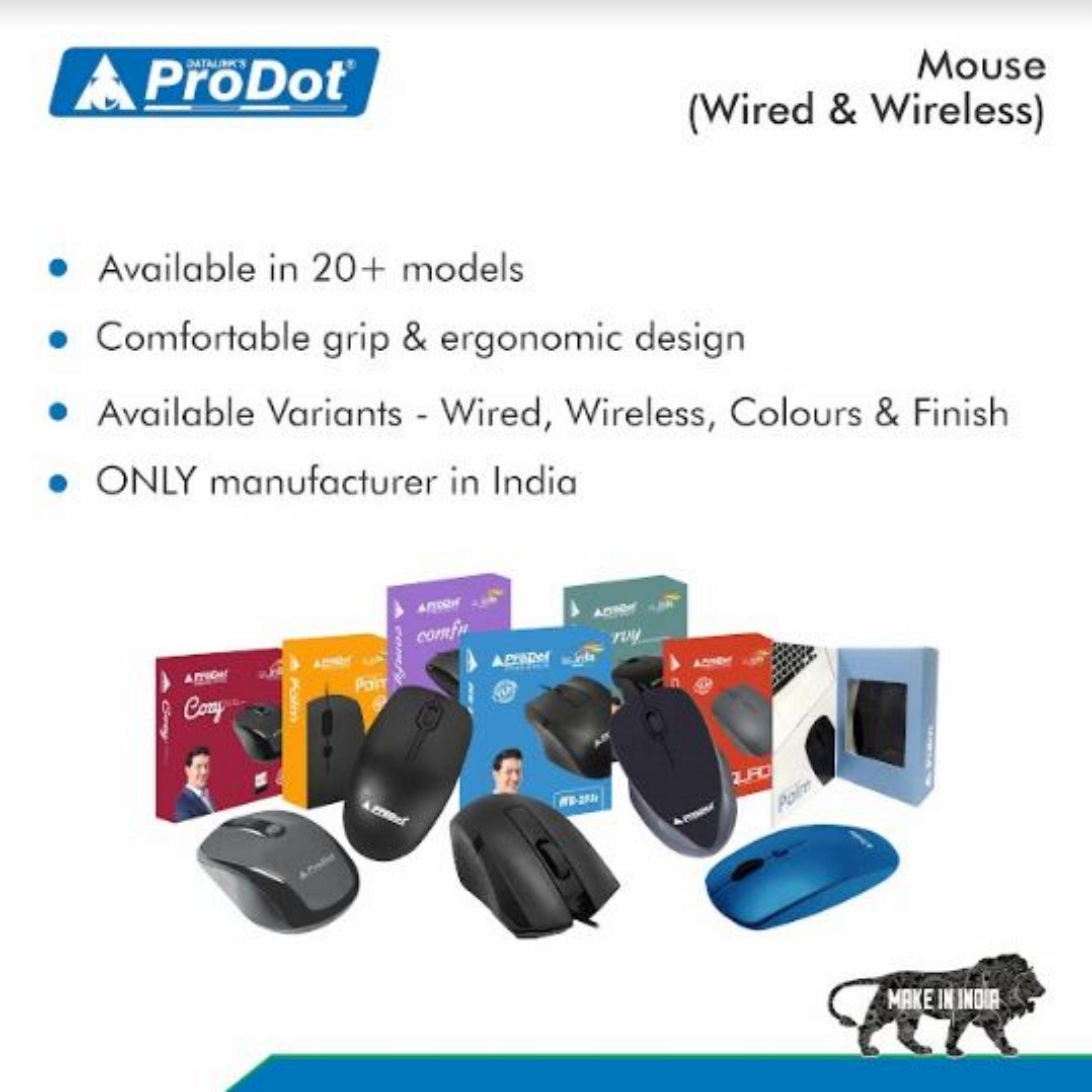 ProDot Mouse Wired Palm Wired Optical 11 x 6 x 2.5 cm_3