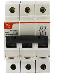 L&T BB30400C Three Pole 40 A C Curve MCB_0