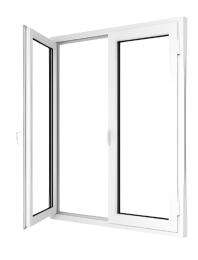 VEKA Casement 2 Track 2 Panel White uPVC Window 6 x 4 ft_0
