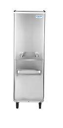 100 L Water Cooler 2 Faucet Silver_0