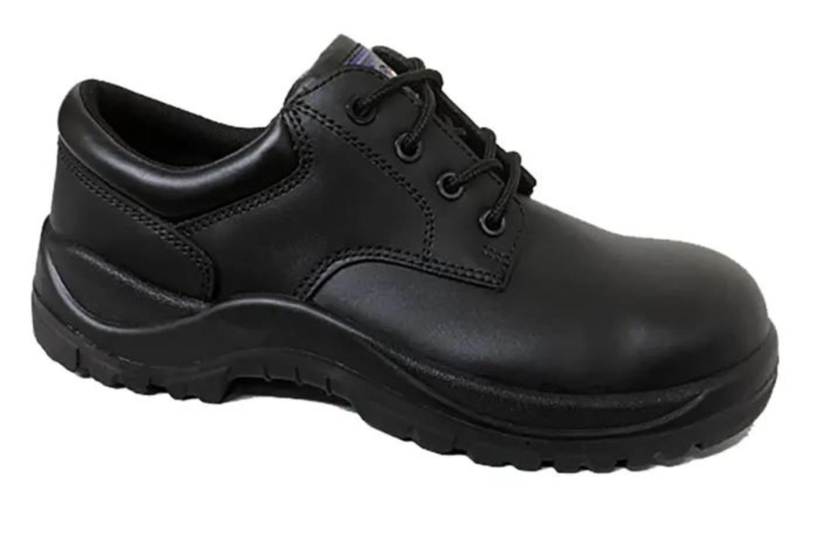 Buy Footride Leather Shoes With Airmix Sole Real Leather Steel Toe Safety Shoes Black online at best rates in India L T SuFin