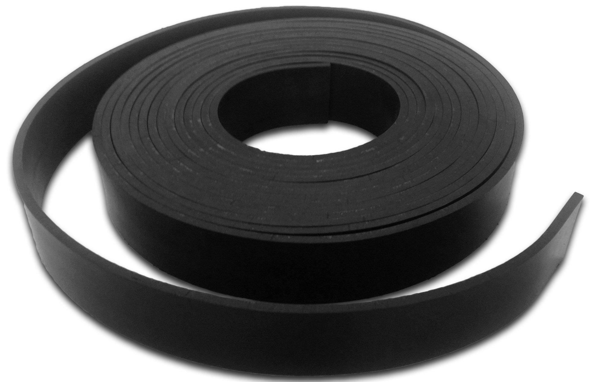 RISHABH 1000 - 10000 mm Natural Rubber Flat Rubber Strip RPRS01 Black_2