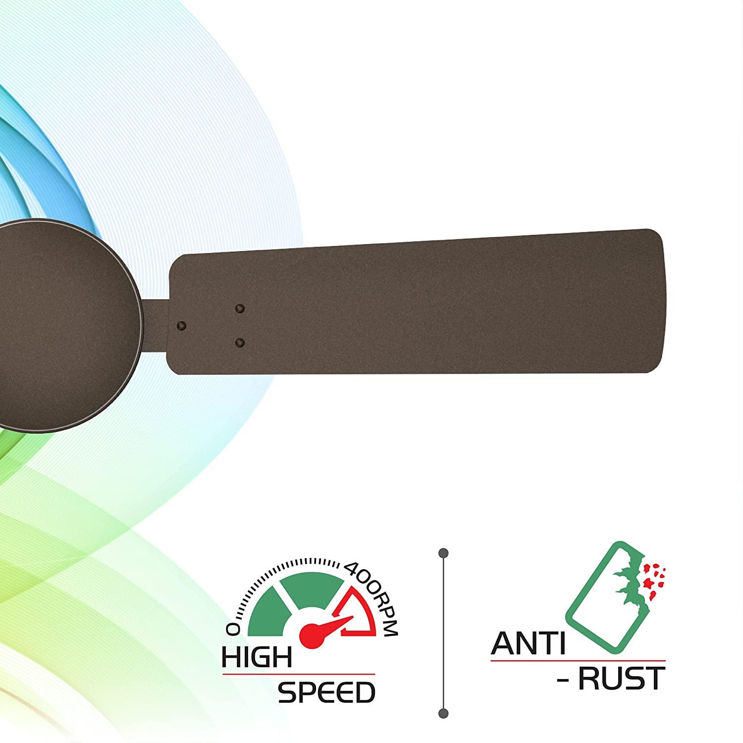 Polycab Vital 1200 mm 3 Blades 75 W Pearl Brown Ceiling Fans_3