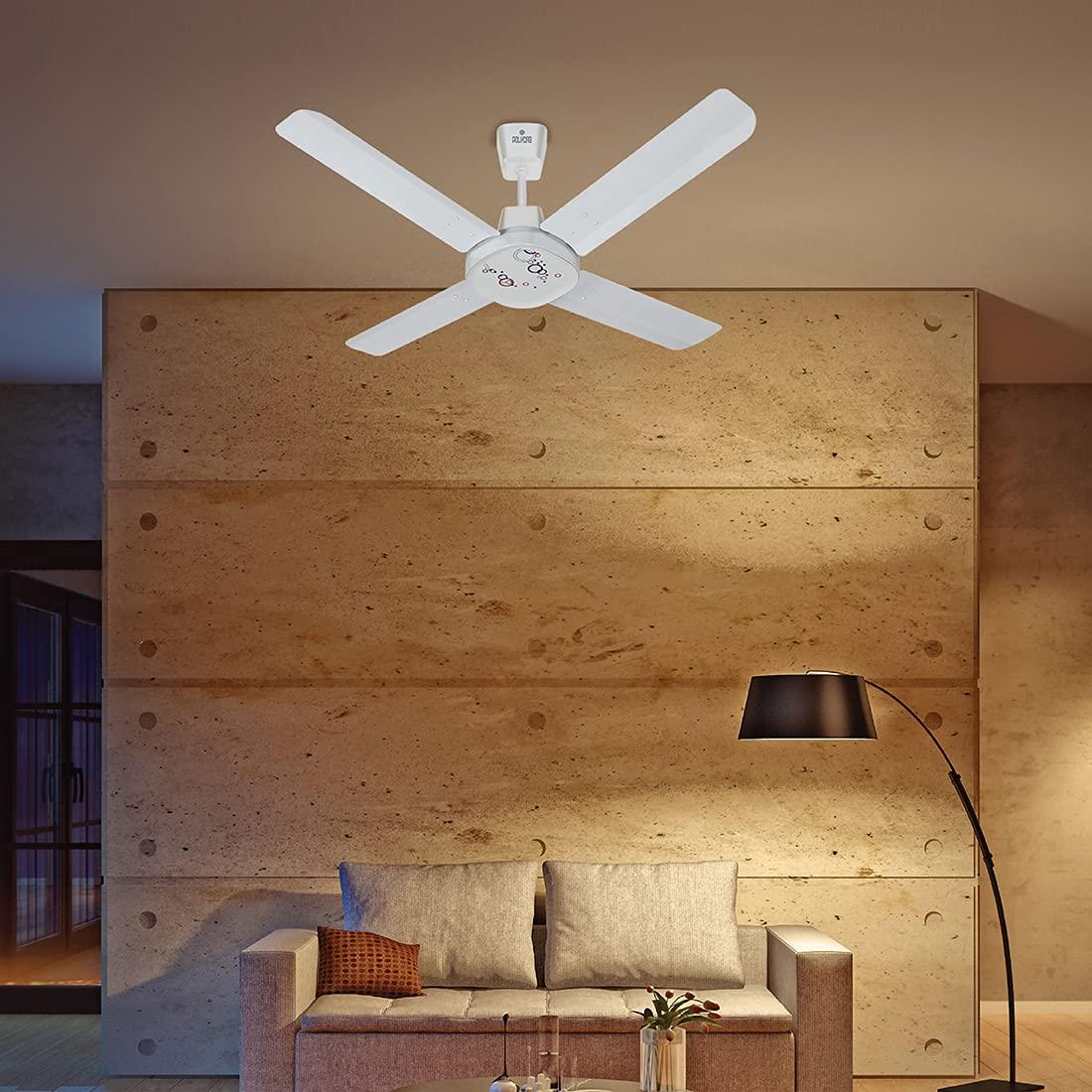 Polycab Eliana Premium 1200 mm 3 Blades 75 W Pearl White Ceiling Fans_4
