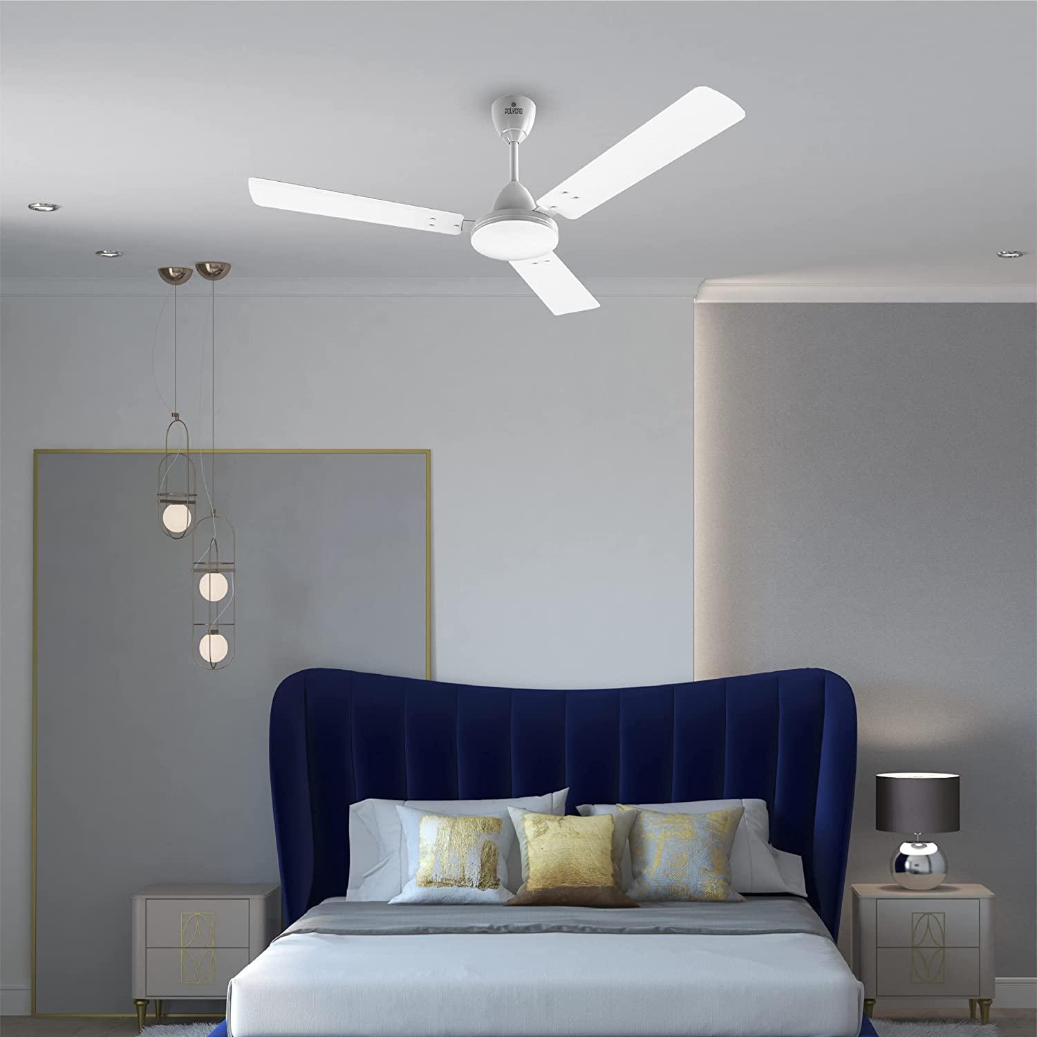 Polycab Vital 1200 mm 3 Blades 75 W Pearl White Ceiling Fans_4