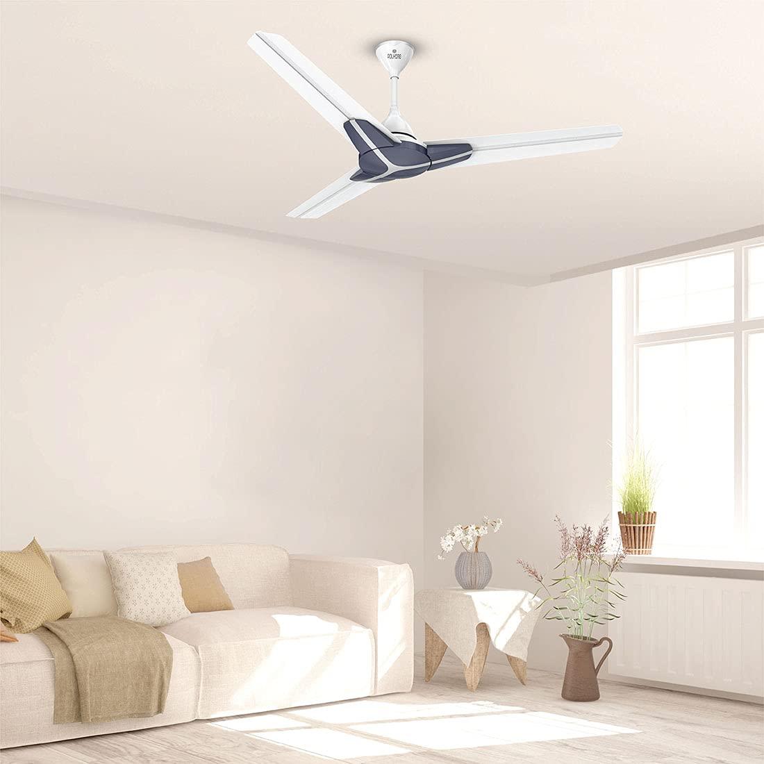 Polycab Euphoria EP02 Purocoat 1200 mm 3 Blades 75 W White Midnight Blue Ceiling Fans_4