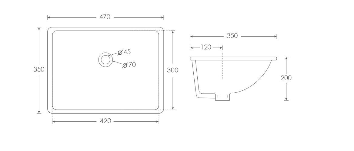 Simpolo Wash Basin MATRIX Under Counter_1