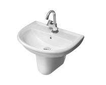 Simpolo Wash Basin CRYSTAL Half Pedestal_0