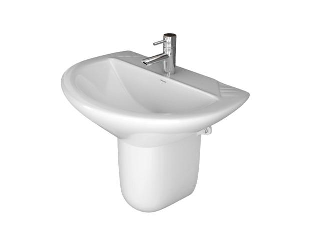 Simpolo Wash Basin SCOOTY Half Pedestal_0