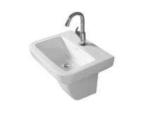 Simpolo Wash Basin NERO Half Pedestal_0