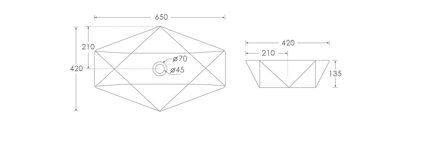 Simpolo Wash Basin PLUTO Table Top_1
