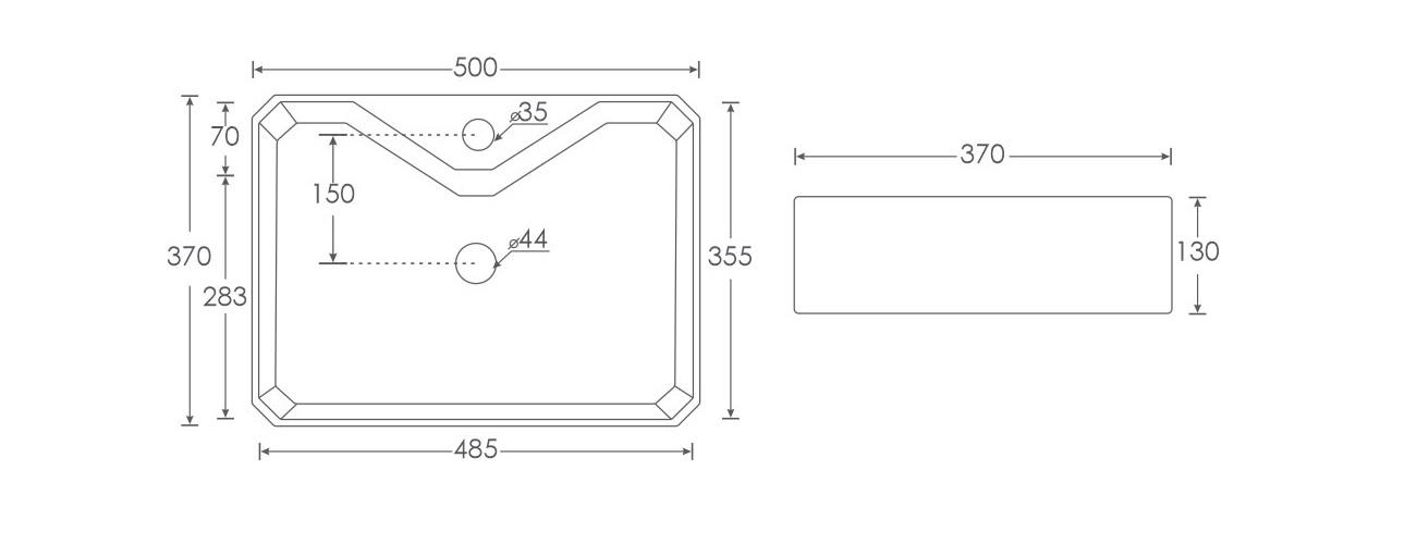 Simpolo Wash Basin SEACOR Table Top_1