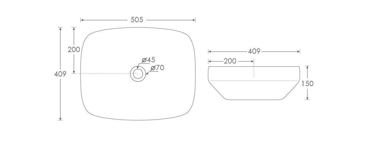 Simpolo Wash Basin PIANO Table Top_1