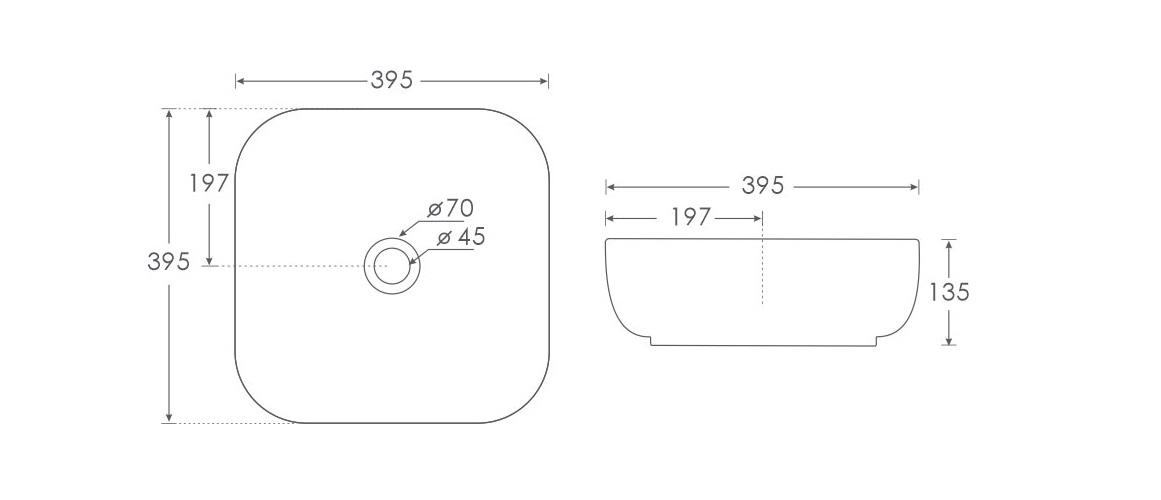 Simpolo Wash Basin STILO Table Top_1