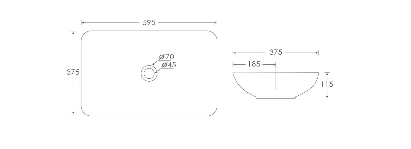 Simpolo Wash Basin SEDENT Table Top_1