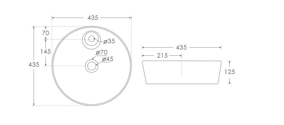 Simpolo Wash Basin SPINNER Table Top_1