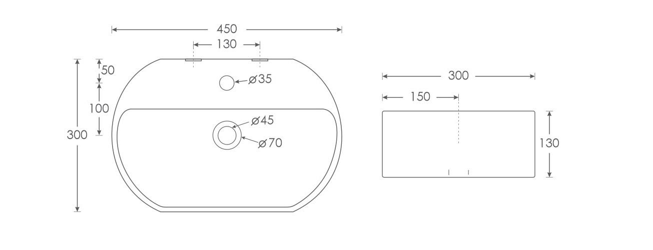 Simpolo Wash Basin SCONCE Table Top_1