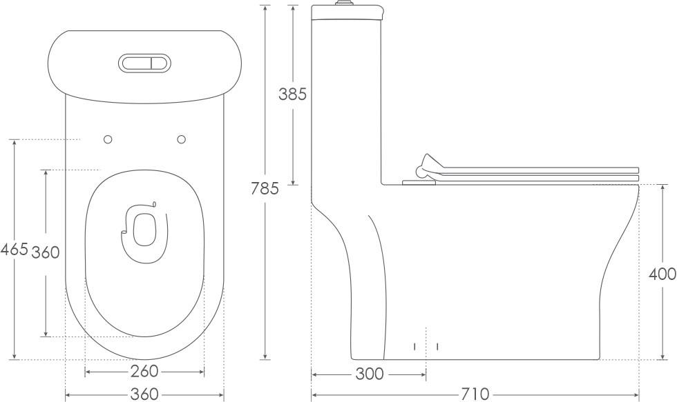 Simpolo EWC with Seat Cover and Flush SWIM Floor Mounted_1