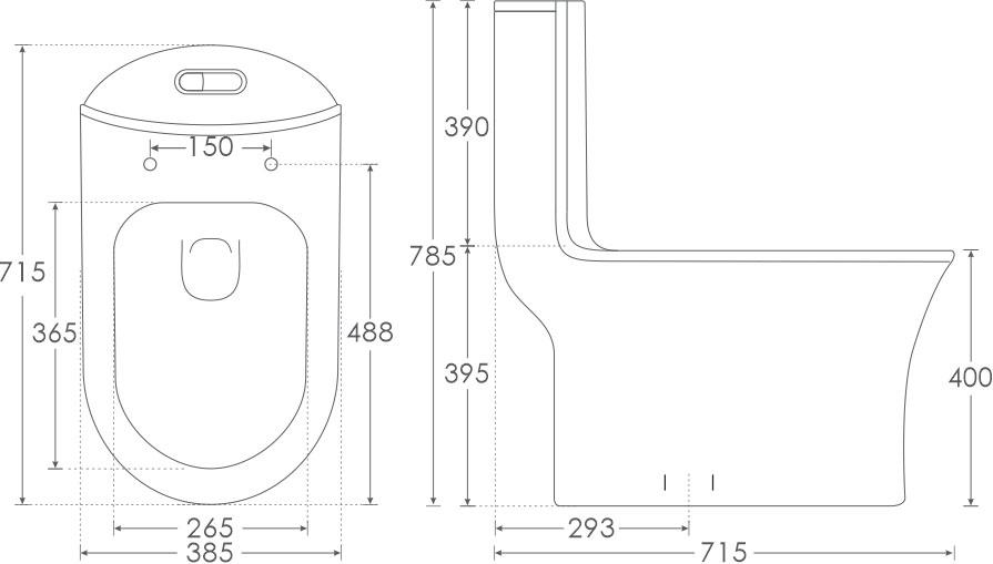Simpolo EWC with Seat Cover and Flush SIMAG Floor Mounted_1