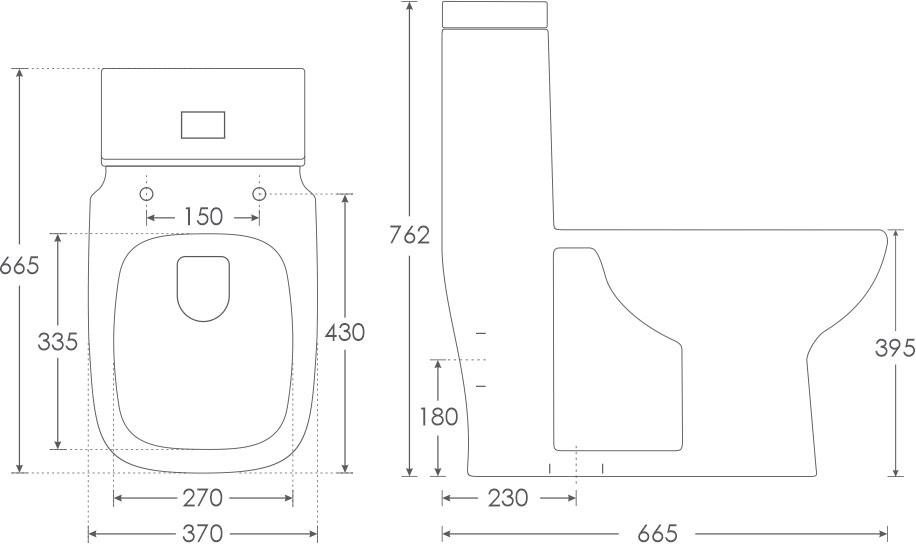 Simpolo EWC with Seat Cover and Flush NETTUNO Floor Mounted_1