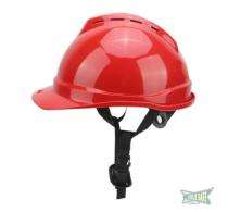 SOLESAFE FRP Red Chin Strap Safety Helmets_0
