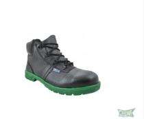 SOLESAFE Leather PVC Steel Toe Safety Shoes Black_0