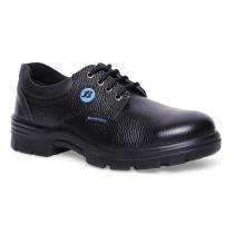 Bata Endura Low Cut Buff Barton Print Leather Steel Toe Safety Shoes Black_0