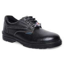 Bata Workforce Derby Buff Barton Print Leather Steel Toe Safety Shoes Black_0