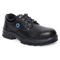 Bata Rayo Derby Buff Smooth Leather Steel Toe Safety Shoes Black_0