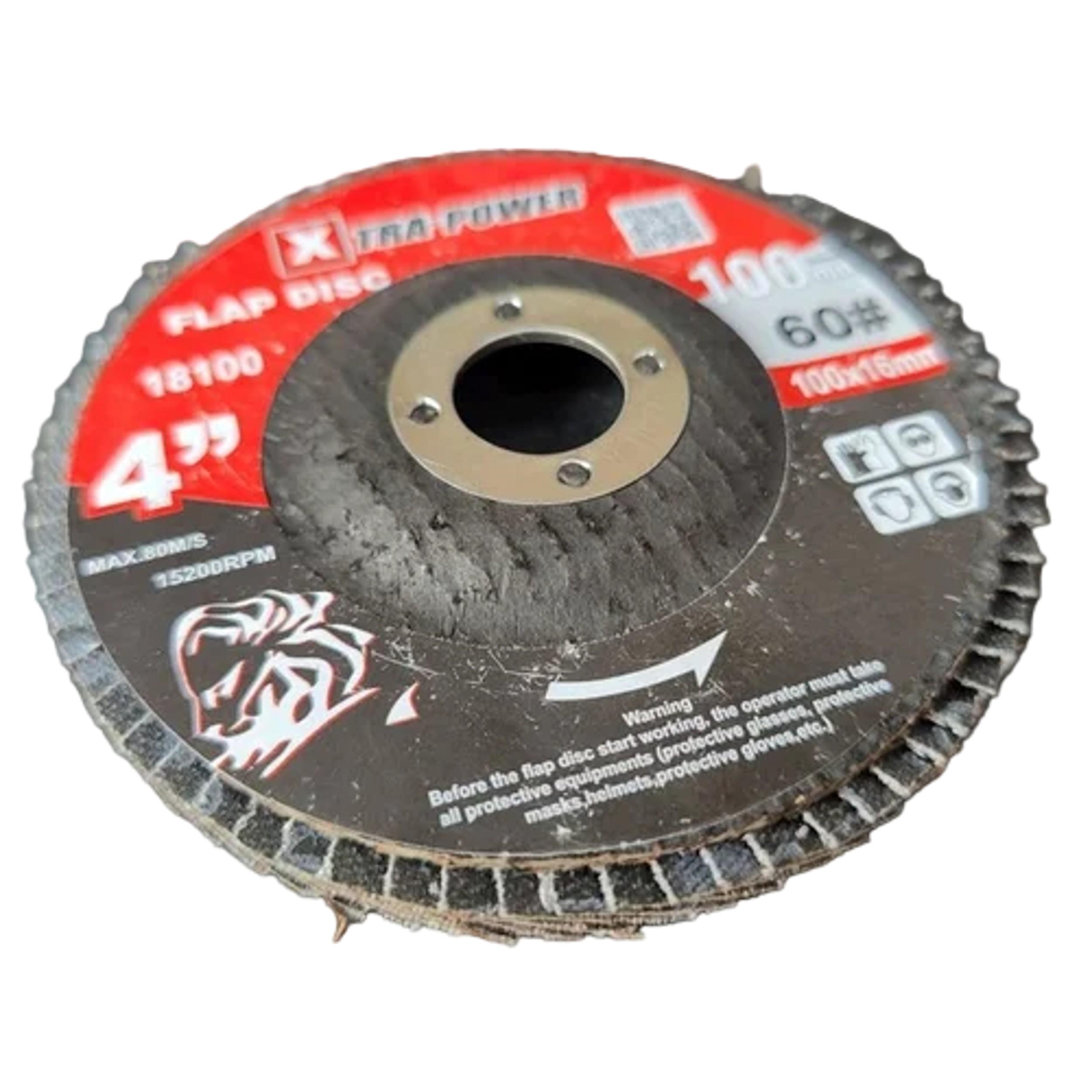 Mahadev 4 inch Flap Discs 18100 60 Grit 16 mm_1