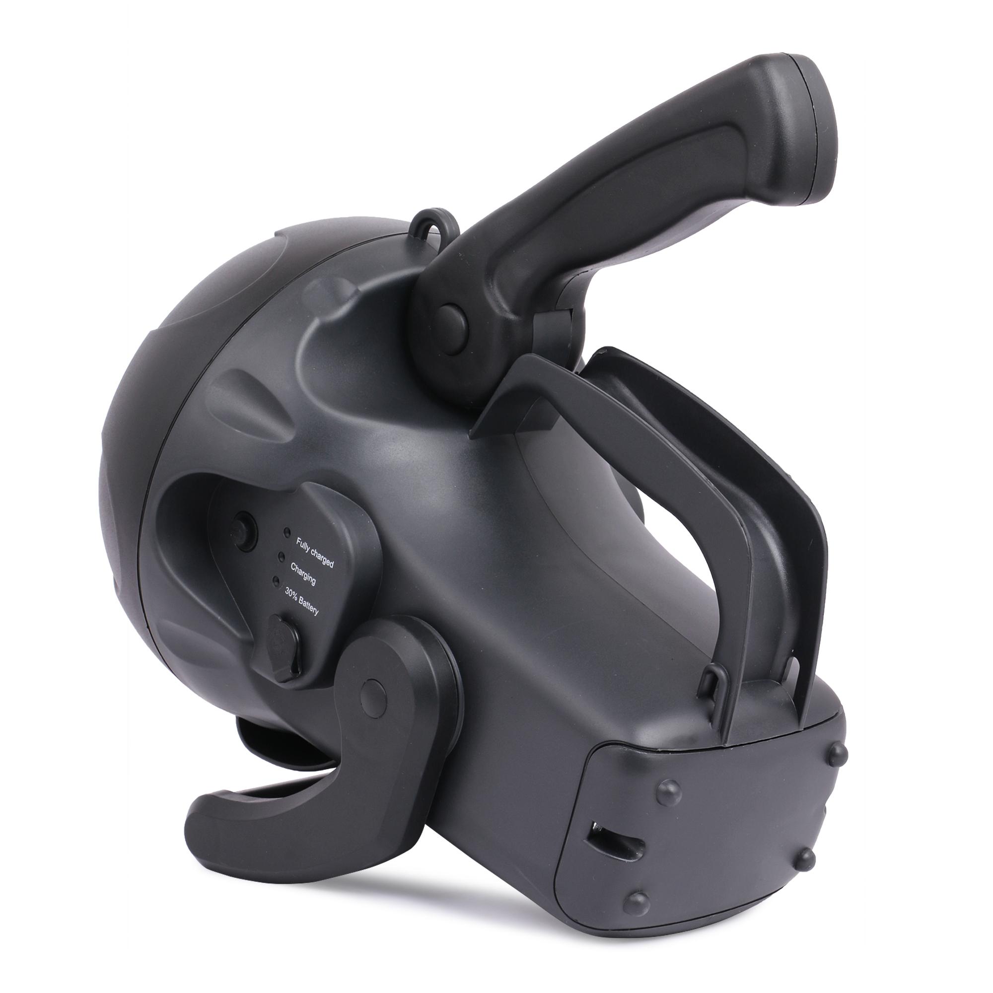 FOS LED Search Light 15W (15.6 Ah) Lithium Ion Black 8.66 x 6.29 in Torch_3