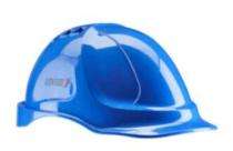 Udyogi HDPE Blue Air Ventilated Safety Helmets_0