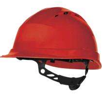 DELTAPLUS HDPE Red Air Ventilated Safety Helmets_0