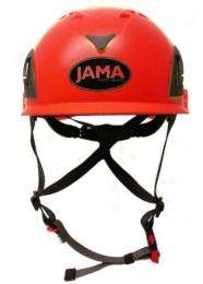 JAMA HDPE Red Air Ventilated Safety Helmets_0