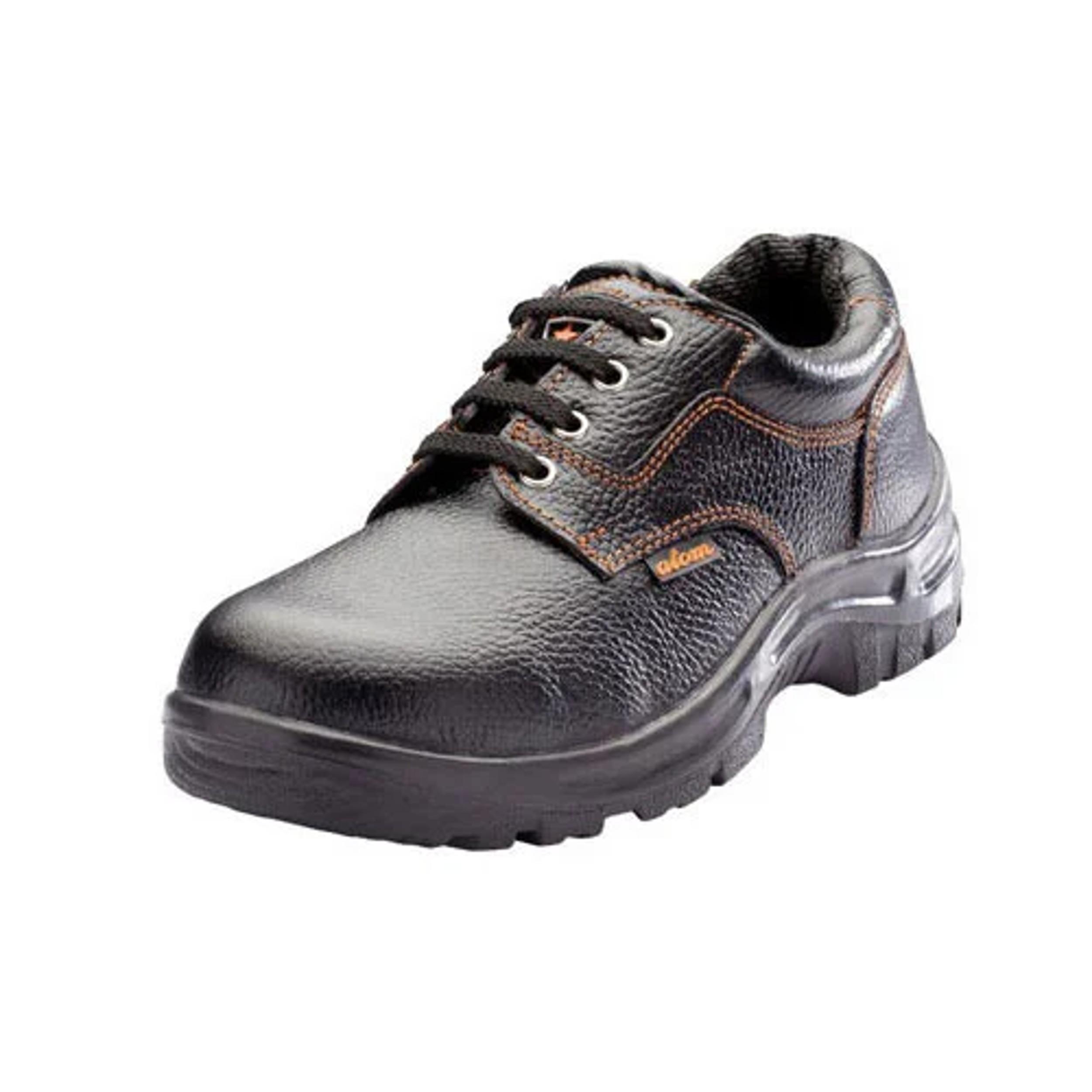 Buy ACME Atom Leather Steel Toe Safety Shoes Black online at best