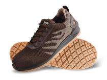 Hillson Swag 1909 Breathable Textile Fabric Metal Toe Safety Shoes Brown_0