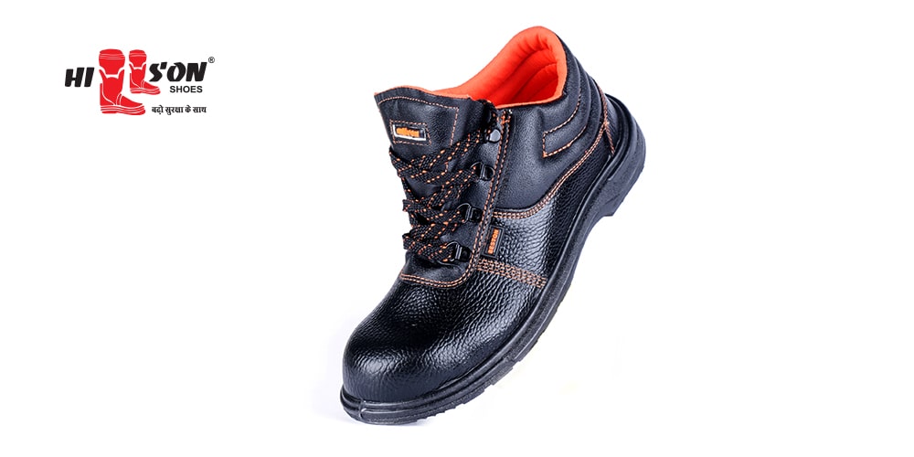 Hillson Beston Synthetic Leather Steel Toe Safety Shoes Black_3
