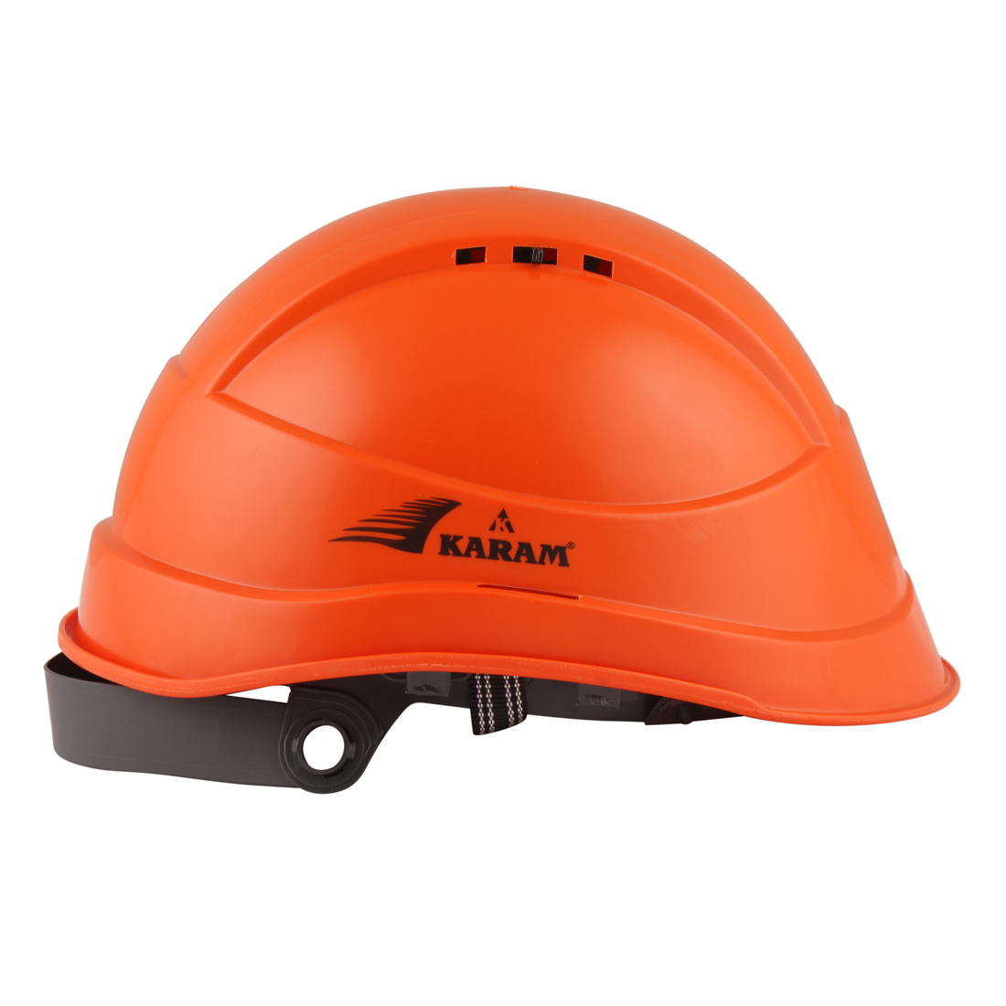 Karam Polyethylene Chrome Orange Air Ventilated Safety Helmets PN545_2